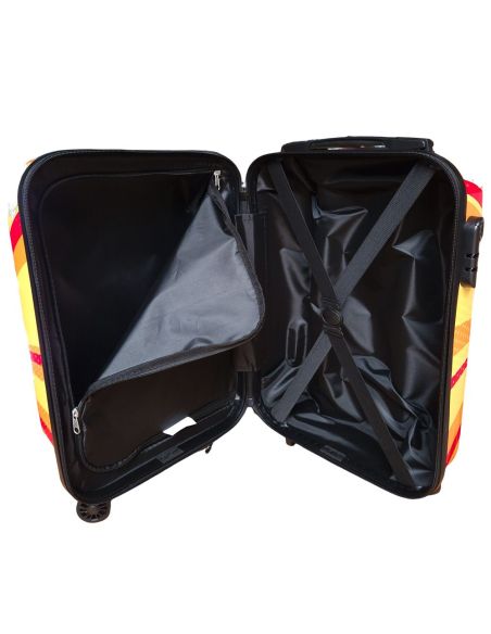 Suiteble Hand Luggage Suitcase - Incl. Packing Straps & Number Lock - 28 litres - 54 x 33,5 x 21,5 cm - Yellow