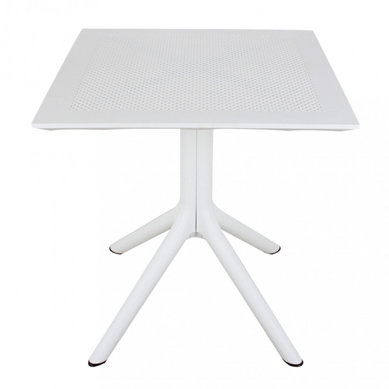 Cosma Outdoor Living Garden Table Square 70x70x75 cm White - Plastic Weatherproof