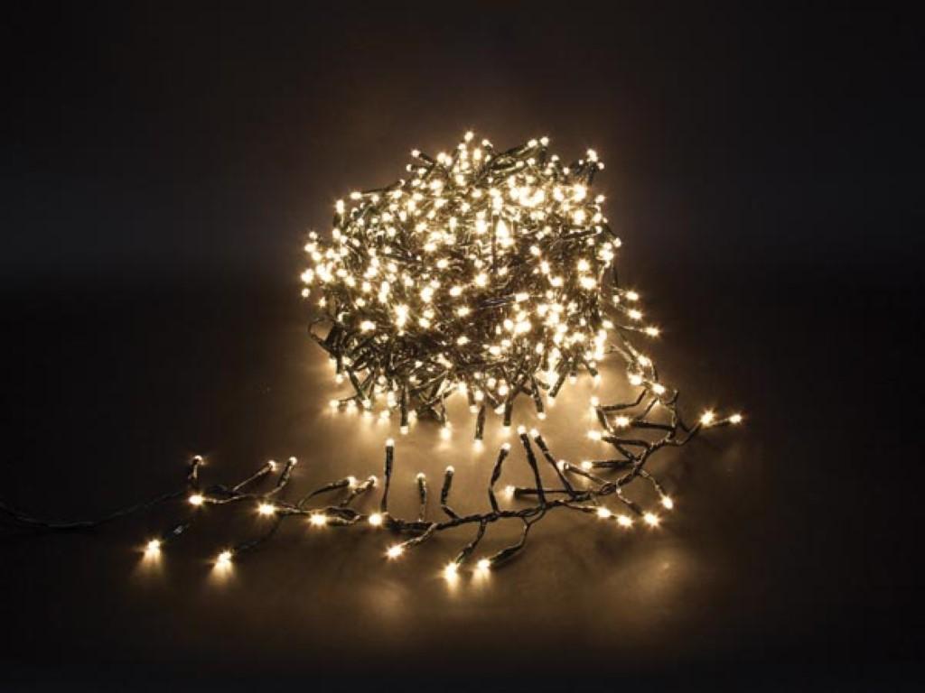 twistlight Cordon lumineux LED - 18 m - 1530 LED blanc chaud - cordon noir - Ø 5 mm