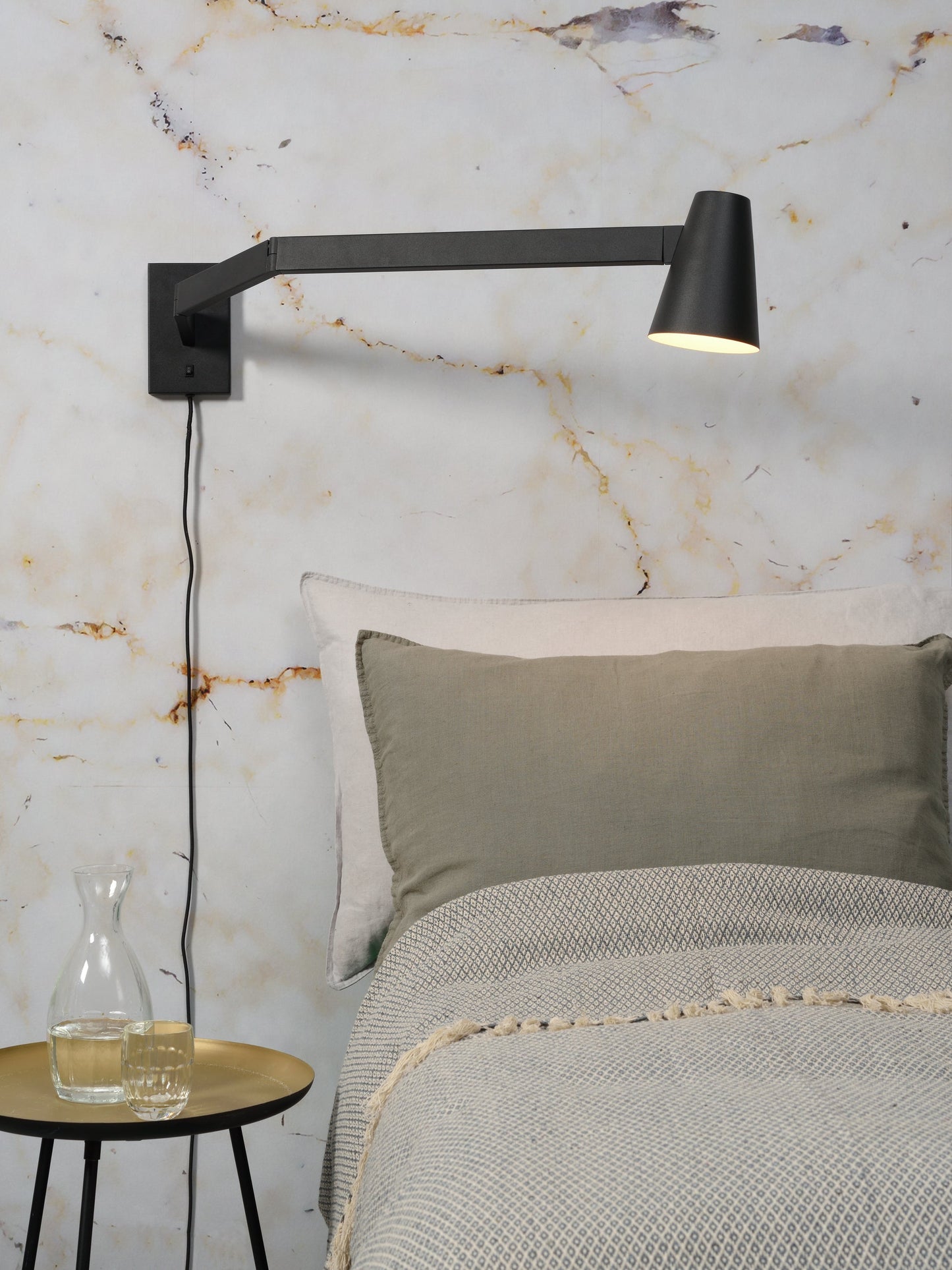 It's About RoMi Wall Lamp Biarritz - Modern - 89x12x25 cm - Noir