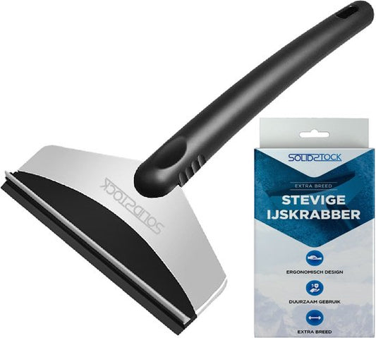 SolidStock Grattoir à glace voiture - Extra large - Grattoir à vitre - Design ergonomique