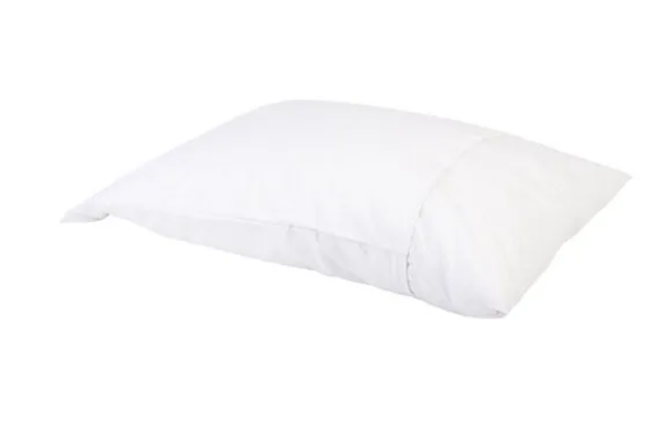 Lot de 2 housses de coussin Outspot - 60 x 70 cm - 100 % coton molleton - Antibactériennes et anti-acariens - Lavables à 95 °C