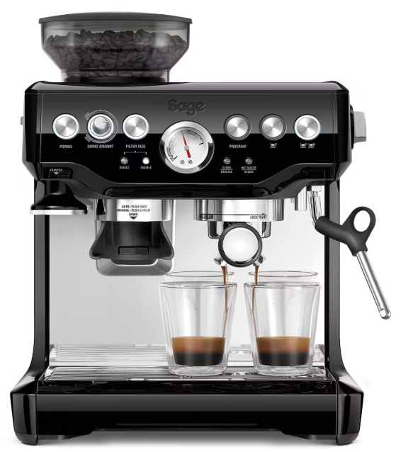 Machine à expresso entièrement automatique - Sage The Barista Express SES870BKS - 31 x 38 x 40 cm - Argent et noir