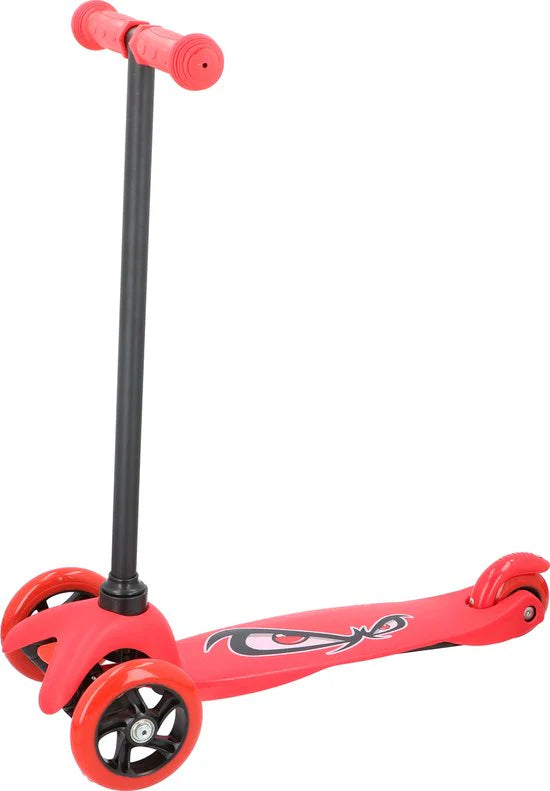 Trottinette enfant - No Fear Kids -3 roues - 2 à 5 ans - Poids max 20 kg - Hauteur guidon à 66 cm - Aluminium - Rouge