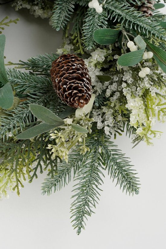 Couronne de Noël Vamor House of Seasons, Ø50 cm, Vert