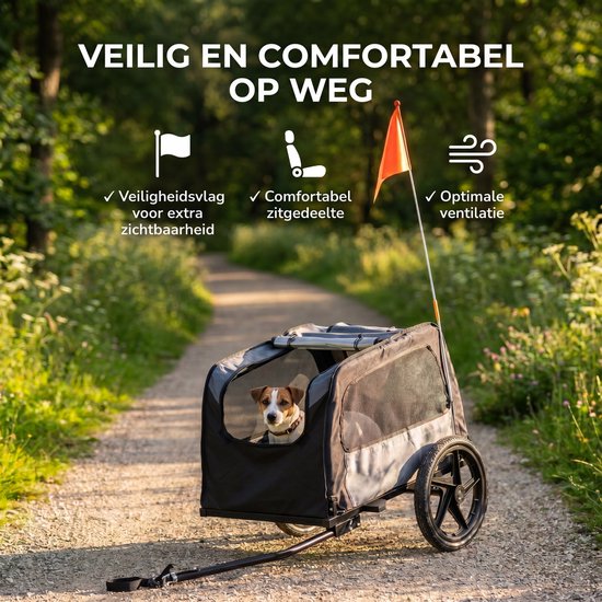 Remorque à vélo pour chien Outbee - Remorque à vélo pour chien - Remorque à vélo pliable pour chien - Chariot pour chien - Poussette pour chien