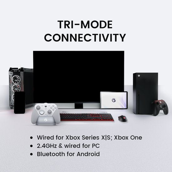 GameSir G7 Pro - Manette filaire - Effet Hall - Xbox Series X/S, Xbox One, PC et Android - Blanc