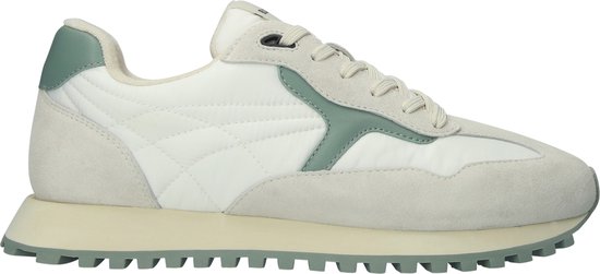 Blackstone SCORIA LEGEND - DG532 White Green Environmental - Chaussures de course - Hommes - Blanc cassé - Taille : 46