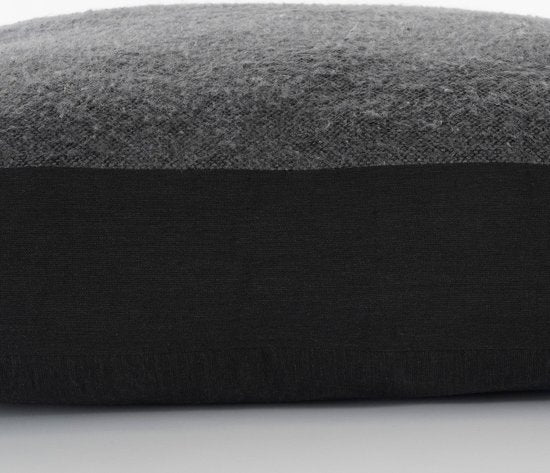 In The Mood Collection Chrissy Coussin de sol - L57 x L57 x H10 cm - Coton recyclé - Anthracite