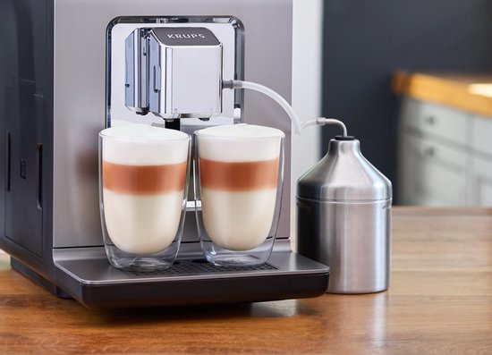 Krups Evidence+ EA894T - Machine à expresso entièrement automatique - Design haut de gamme - 19 réglages - Personnalisation - Pour expresso et cappuccino