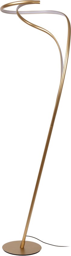 Lucide SARDANA - Lampadaire - Ø 44 cm - LED à intensité variable - 1x28 W 2700 K - Or mat / Laiton