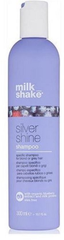 Shampoing Milkshake Silver Shine - Shampoing argenté pour cheveux blonds, gris et blancs - 300 ml