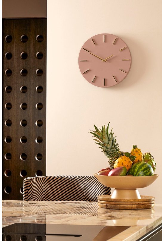 Horloge murale Mica Decorations Brixen - Ø 36 cm - Rose