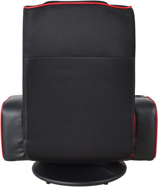 VDD Gaming - Fauteuil de gaming - Fauteuil au sol - Fauteuil de gaming noir/rouge - Fauteuil au sol réglable