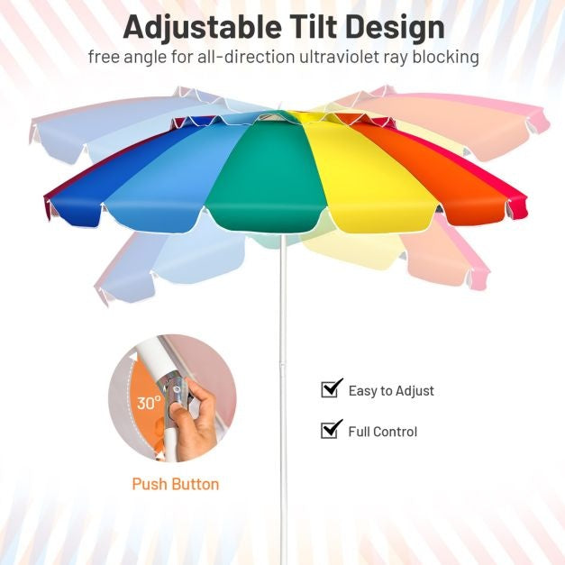 Coast Parasol pour la plage ou l'extérieur - Protection solaire UPF50+ - Aluminium