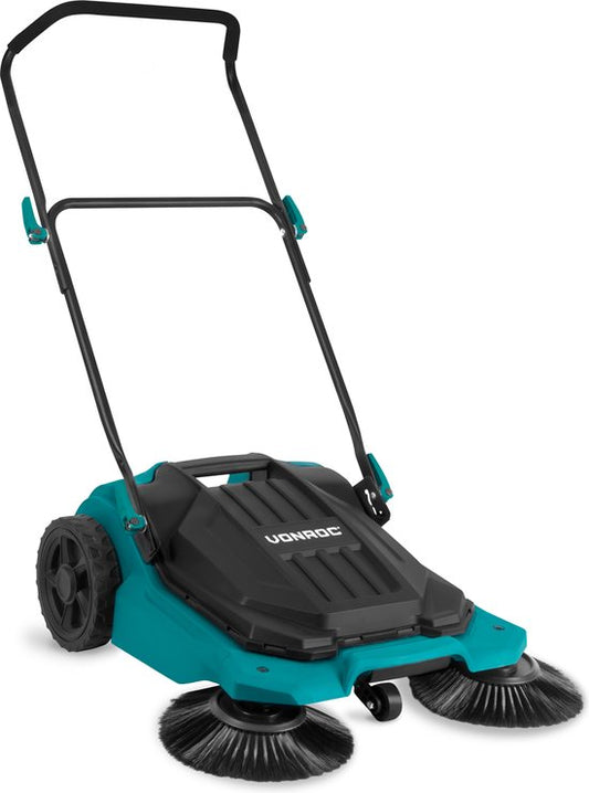 Balayeuse VONROC - largeur de balayage de 65 cm - réservoir de 18 litres - balaye jusqu'à 2600m2 par heure