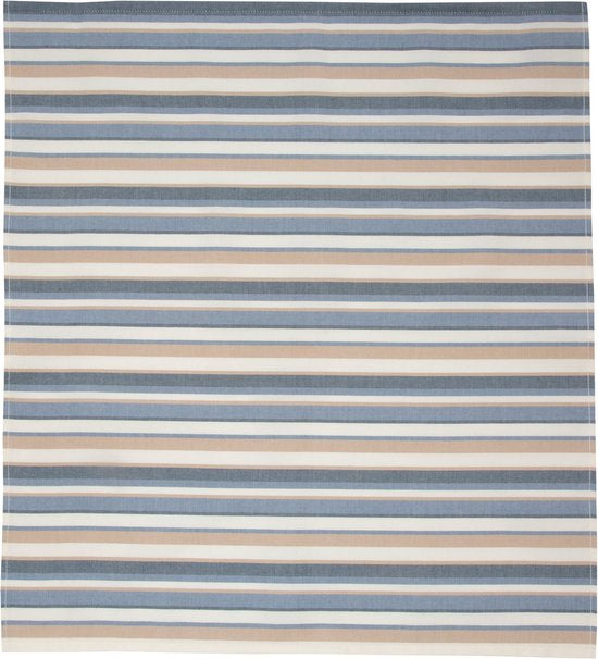 Ten Cate - Set de torchons et serviettes de cuisine - Set de cuisine - Torchons et serviettes de cuisine - Serviettes de cuisine - 1x torchon 50x50 cm - 1x torchon 60x65 cm - Coton - Bleu et sable