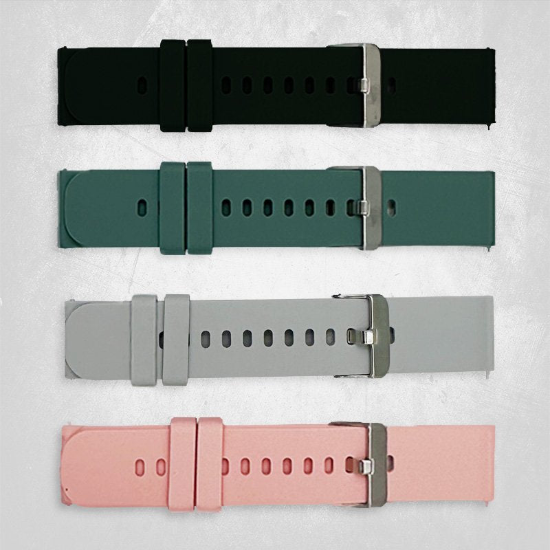 Lot de bracelets de rechange Kendox LifeTracker - 4 couleurs - Silicone souple - Ajustement confortable