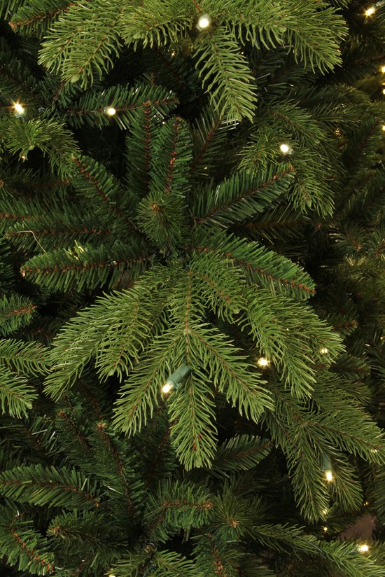 Black Box Trees Brampton Artificial Christmas Tree Slim with LED Lights - H215 x Ø125 cm - Vert