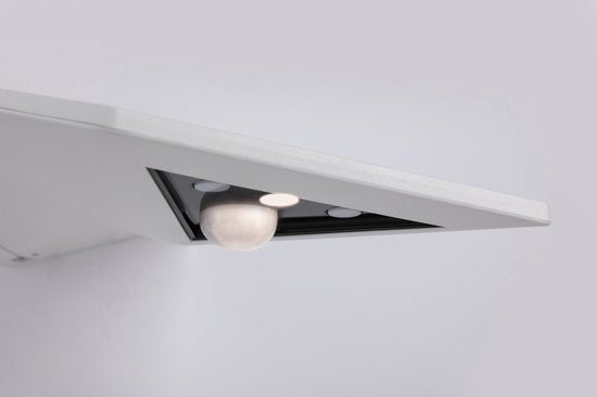 Éclairage solaire à LED pour numéro de maison Yoko, détecteur de mouvement (IR) à activation crépusculaire, IP44, 3000 K, 42 lm, blanc