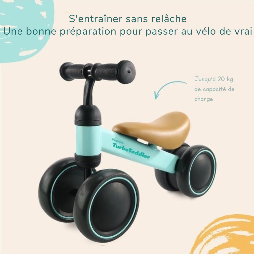 Scooter pour enfants - LifeGoods TurboToddler Balance Bike - Jouets à partir de 1 an - Vert Menthe