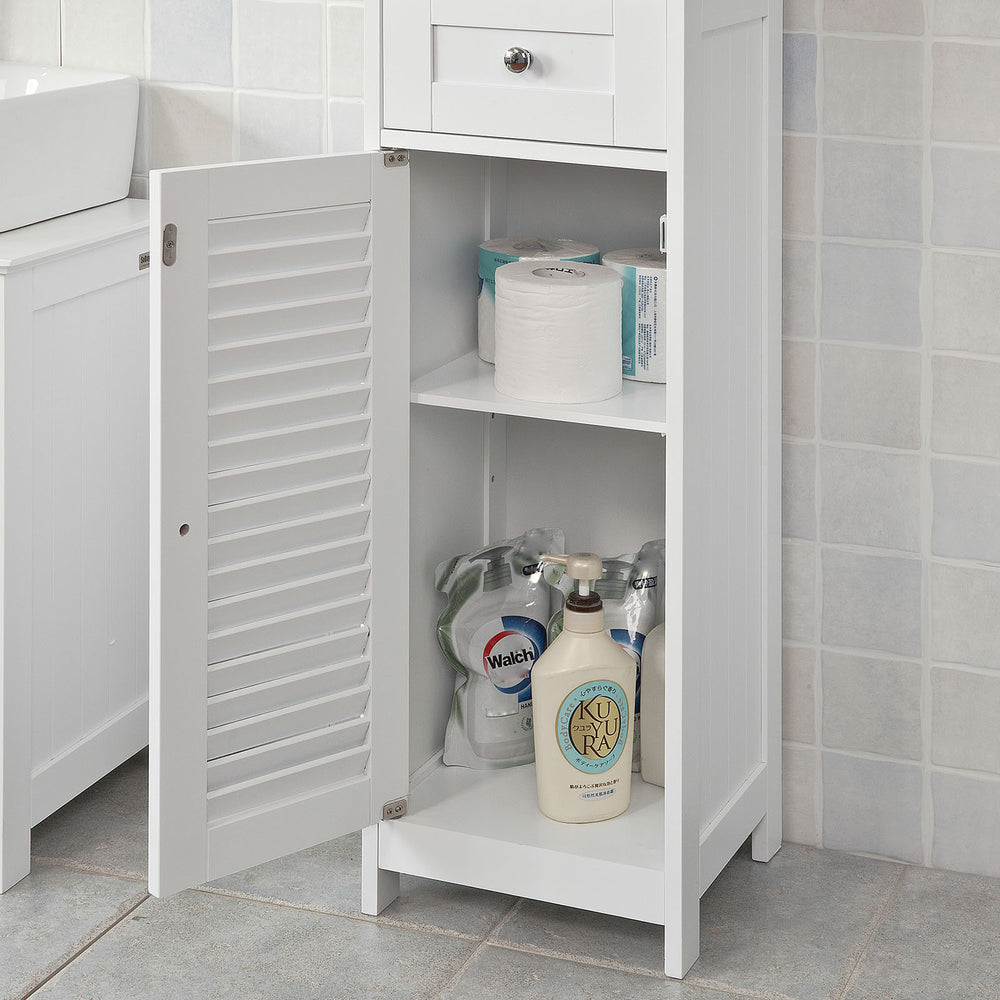 SoBuy FRG236-DG Meuble de salle de bain haut - Avec tiroirs - Noir - Bois - 32x30x170cm
