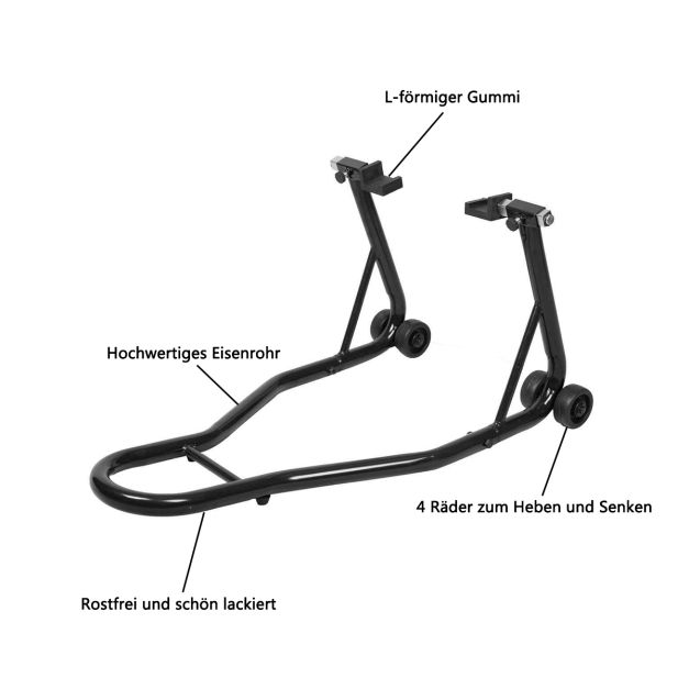 Costway Support de montage vélo - Noir
