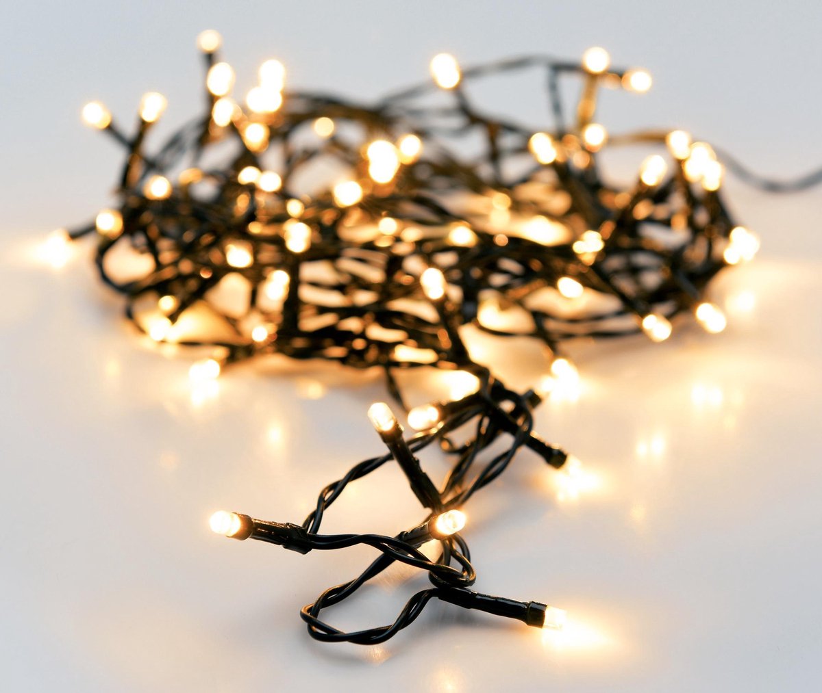 Lumières de Noël LED 9 m - 120 LED - Blanc extra chaud - Intérieur et extérieur - Avec adaptateur IP44