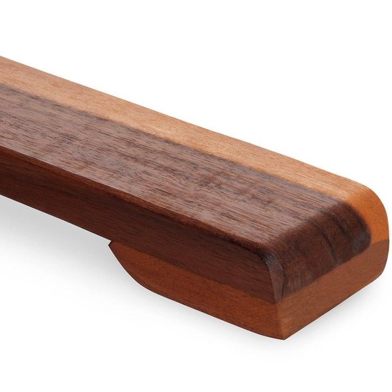 Table d'appoint Casaria Bois d'acacia rond 4 pieds - Marron