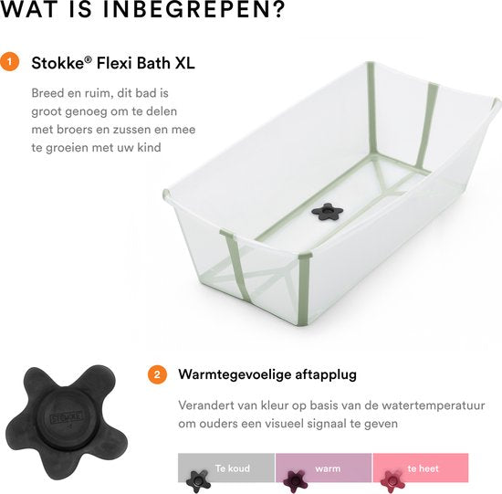 Stokke® Flexi Bath® XL - Vert transparent