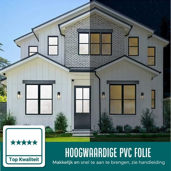 Homewell Film pour fenêtres HR++ 45x300 - Isolation et protection solaire - Anti-glace - Statique - Lamelles