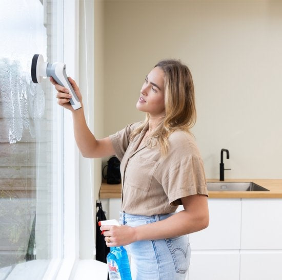 Brosse de nettoyage électrique GoScrub®, Brosse à récurer avec manche, 10 accessoires