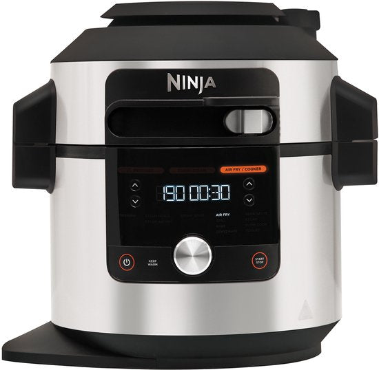 Multicuiseur Ninja Foodi OL650EU - 12 fonctions de cuisson - 7,5 litres - Comprend les fonctions friteuse à air chaud, cuisson sous pression, cuisson à la vapeur et grill