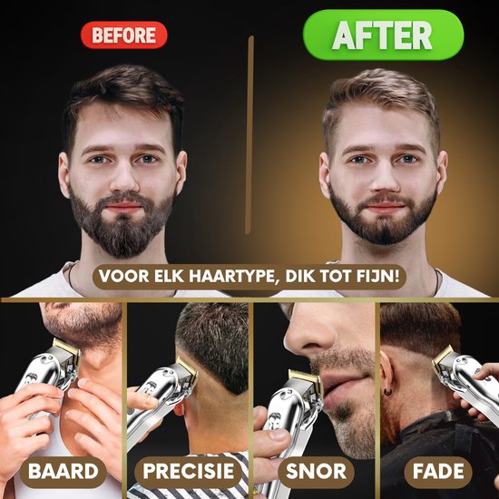 Tondeuse professionnelle sans fil - Tondeuse à cheveux pour hommes - Cheveux - Tondeuse à cheveux - Machine à cheveux pour coiffeurs - Tondeuse à cheveux - Barbe - Tondeuse - Barber Hair Clipper - Barber Trimmer - Hairdresser's Kit