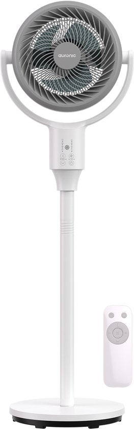 Auronic Ventilateur trépied - Ventilateur sur pied - Refroidisseur d'air - Ventilateur de sol et de table - Omni - 3 vitesses - Ventilateur silencieux - Ventilateur - Avec télécommande - Noir
