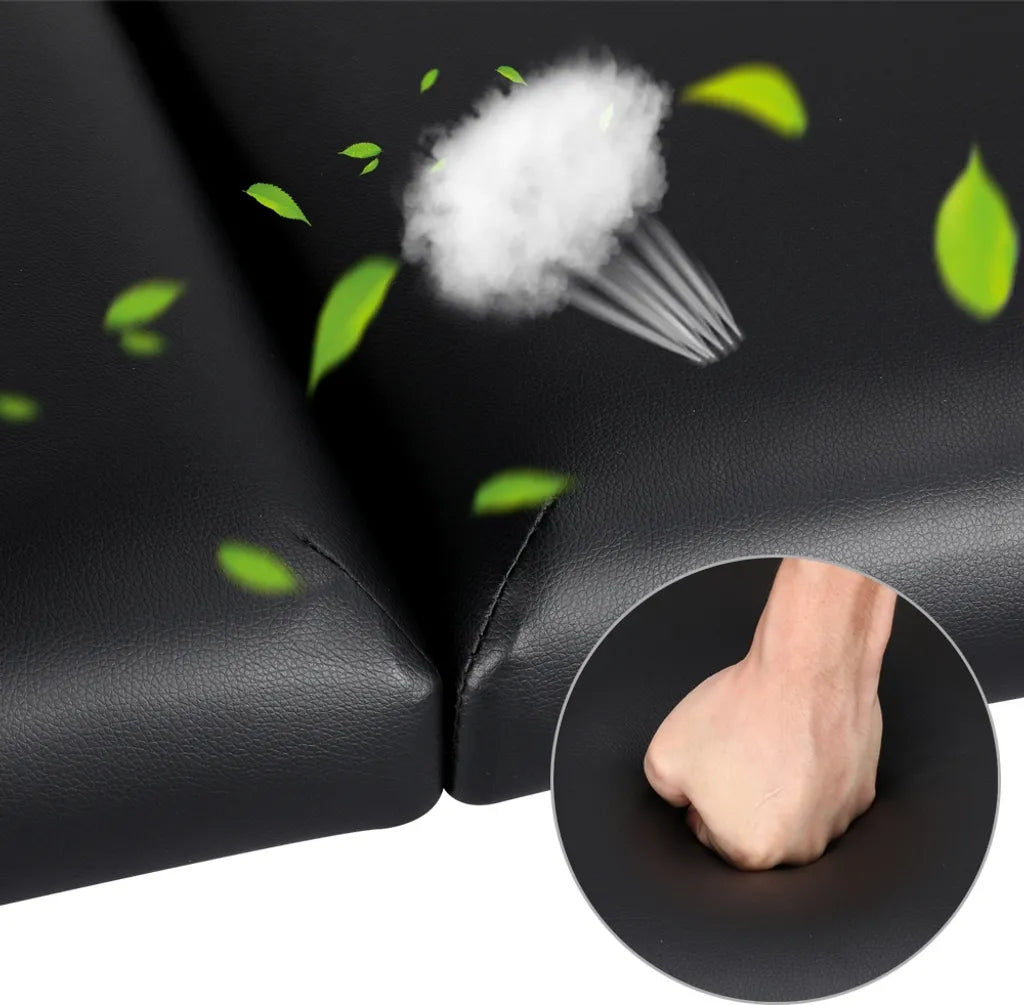 Table de massage Yaheetech à 3 zones 213 x 80 cm - Noir - Table de soins pliable pouvant supporter jusqu'à 250 kg