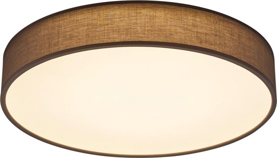 TRIO LUGANO - Plafonnier - Gris - incl. 1x SMD 42 W - Télécommande - Variateur intégré - Couleur de lumière réglable en continu - Veilleuse - Fixation au plafond - Ne convient pas pour un variateur externe - Fonction mémoire