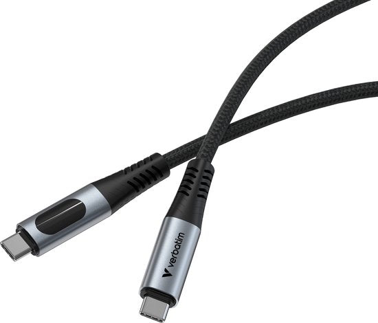 Câble Verbatim Sync & Charge USB-C vers USB-C 40 Gb/s 240 W pour téléphones