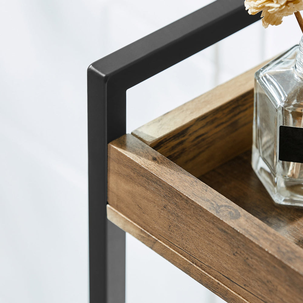 SoBuy FRG226-F Armoire Vintage - 28x74x20cm - 3 compartiments de rangement