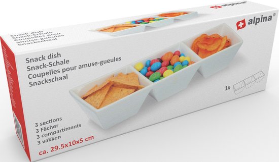 Bol Alpina Snacks - Blanc - 29.5 x 10 x 5cm