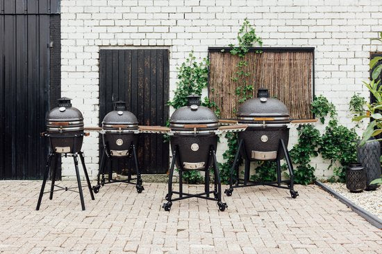 Grizzly Grills Kamado Elite XL - Barbecue - ø60 cm / ø24 pouces - Noir - Ensemble complet