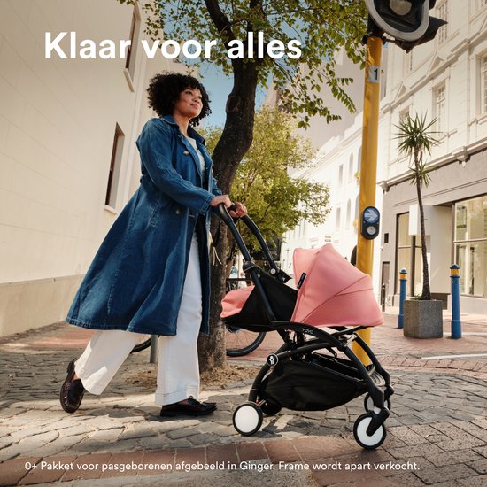 Stokke YOYO 0+ Newborn Pack, noir - Comprend un matelas, un pare-soleil extensible et un harnais à cinq points - Nécessite un châssis YOYO (vendu séparément)