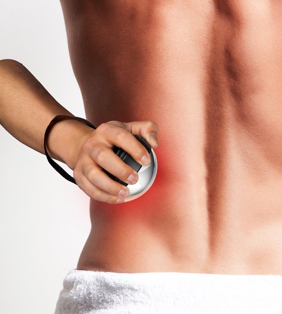 alpina Massage Set - Trois accessoires - Fonction de refroidissement - Avec dragonne - 2 piles AAA