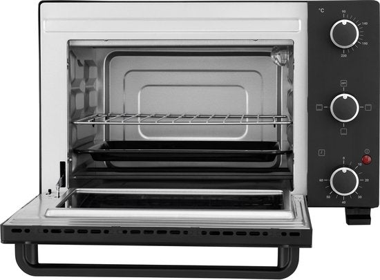 Tomado TEO2101B - Four autonome - Four électrique - 21 litres - Minuterie jusqu'à 60 minutes - Noir