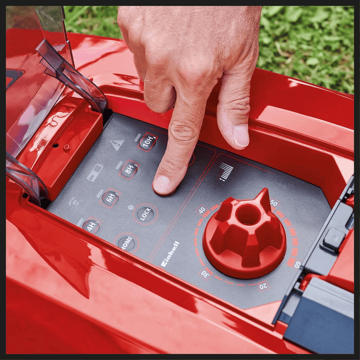 Einhell FREELEXO 550 Robot Tondeuse - Jusqu'à 550 m² - 20-60 mm - Noir/Rouge - Batterie 3.0 Ah & Kit d'installation inclus