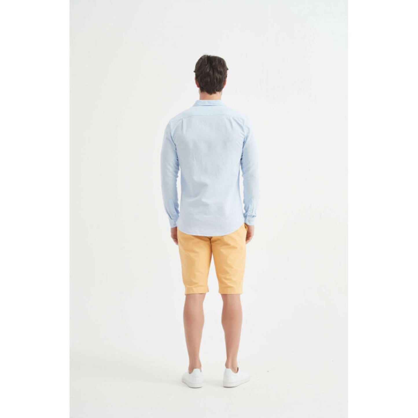 Chemise en lin William de Faye Bleu - Taille M