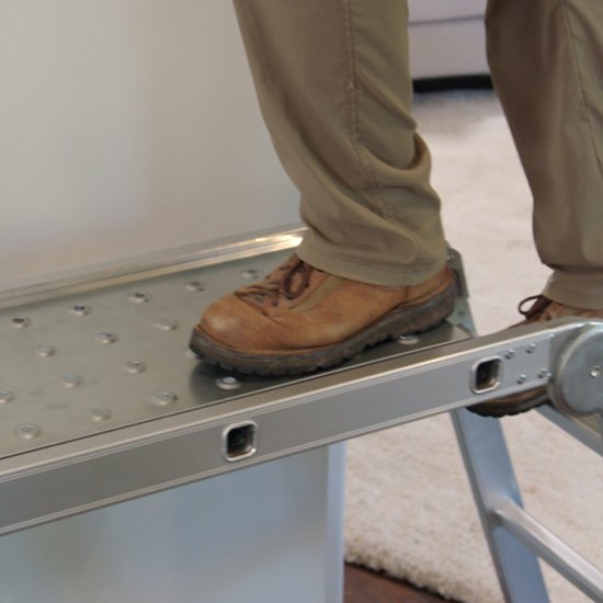 Hammersmith SuperLadder - L'échelle universelle - échelle multifonctionnelle en aluminium aéronautique - jusqu'à 3,4 m - 12 échelons - avec pieds antidérapants en caoutchouc