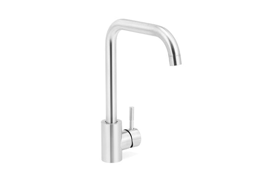 Home&Comfort - Robinet de cuisine élégant - Acier argenté - 20x32cm