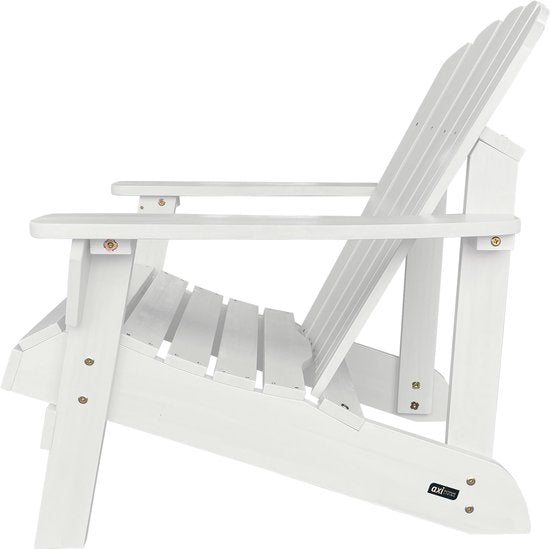 Chaise AXI Carmen Adirondack – Chaise longue en bois avec accoudoirs – Dossier haut - 90,5 x 78,4 x 93 cm
