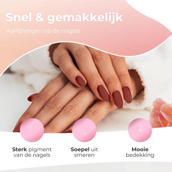 Moods Gellac 6-Piece Set - Gel Nail Polish Starter Pack - Vernis à ongles en gel - 8ML - Autumn Glow - Gellac - Nails - Chic Colours